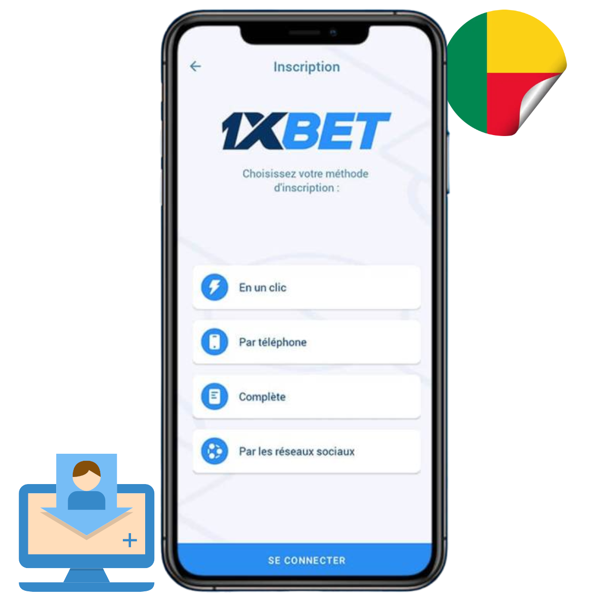 Inscription 1xBet en Bénin